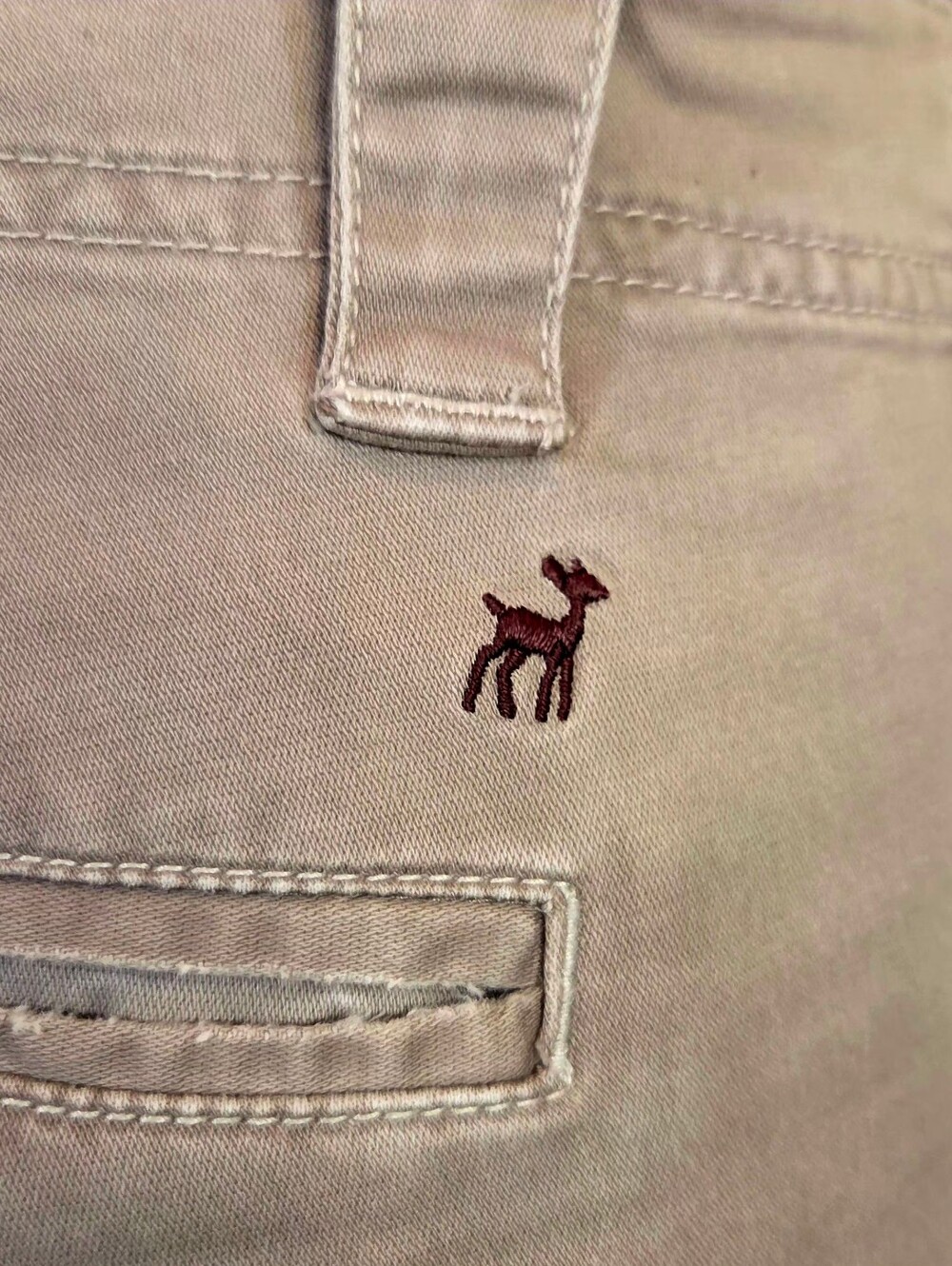 Vintage Old Navy Y2K Low Rise Cuffed Stretch Khaki Pants Size 4 Regular - Picture 7 of 9